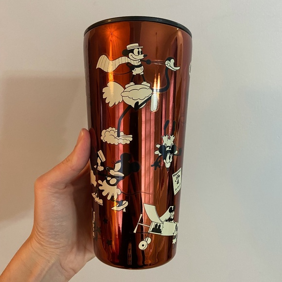 Disney Parks Retro Mickey Mouse Stainless Steel Travel Mug with Lid - Picture 3 of 10